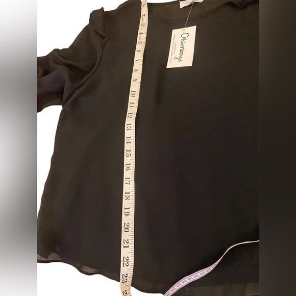 Olsenboye sheer black top - Picture 5 of 8